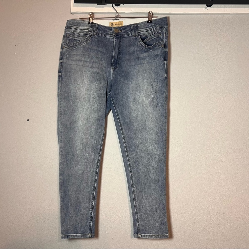 Democracy Absolution Booty Lift Ankle Skimmer Jean Slim Skinny Stretch Size 16